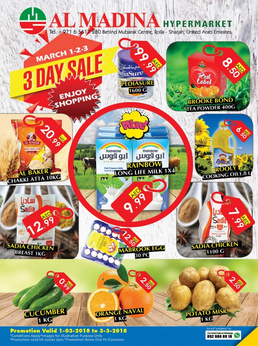 Al Madina Hypermarket 3 Day Sale