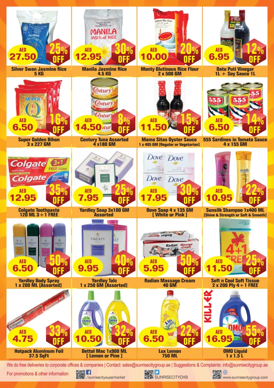 Sunrise City Supermarket Weekend Offers