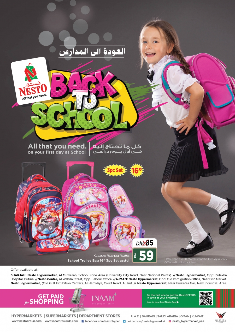 Back to School Offers at Nesto Hypermarket