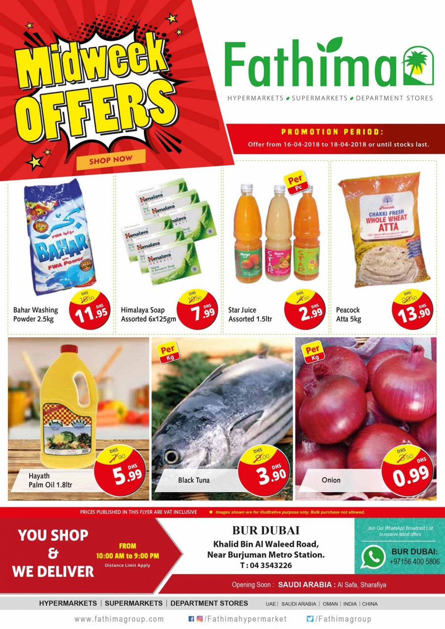 Midweek Offers at Fathima Hypermarket
