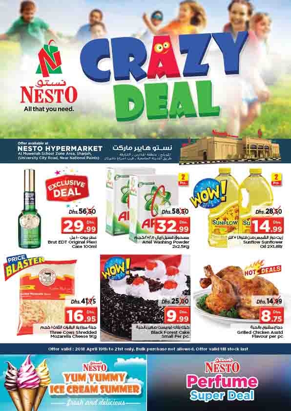 Crazy Deals  at Nesto Hypermarket Muweiliya Sharjah