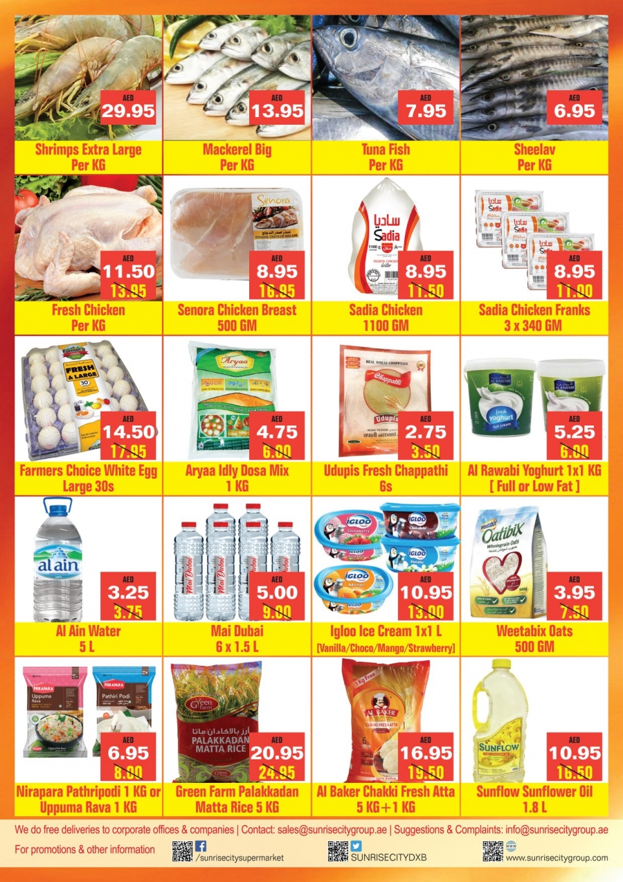Weekend Deals at Sunrise City Supermarket