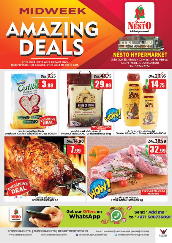 Nesto Hypermarket Midweek Amazing Deals