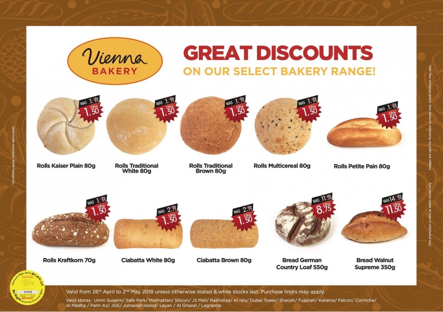 Great Discounts on Bakery at Choithrams