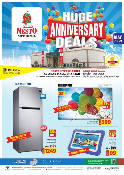 Nesto Hypermarket Huge Anniversary Deals