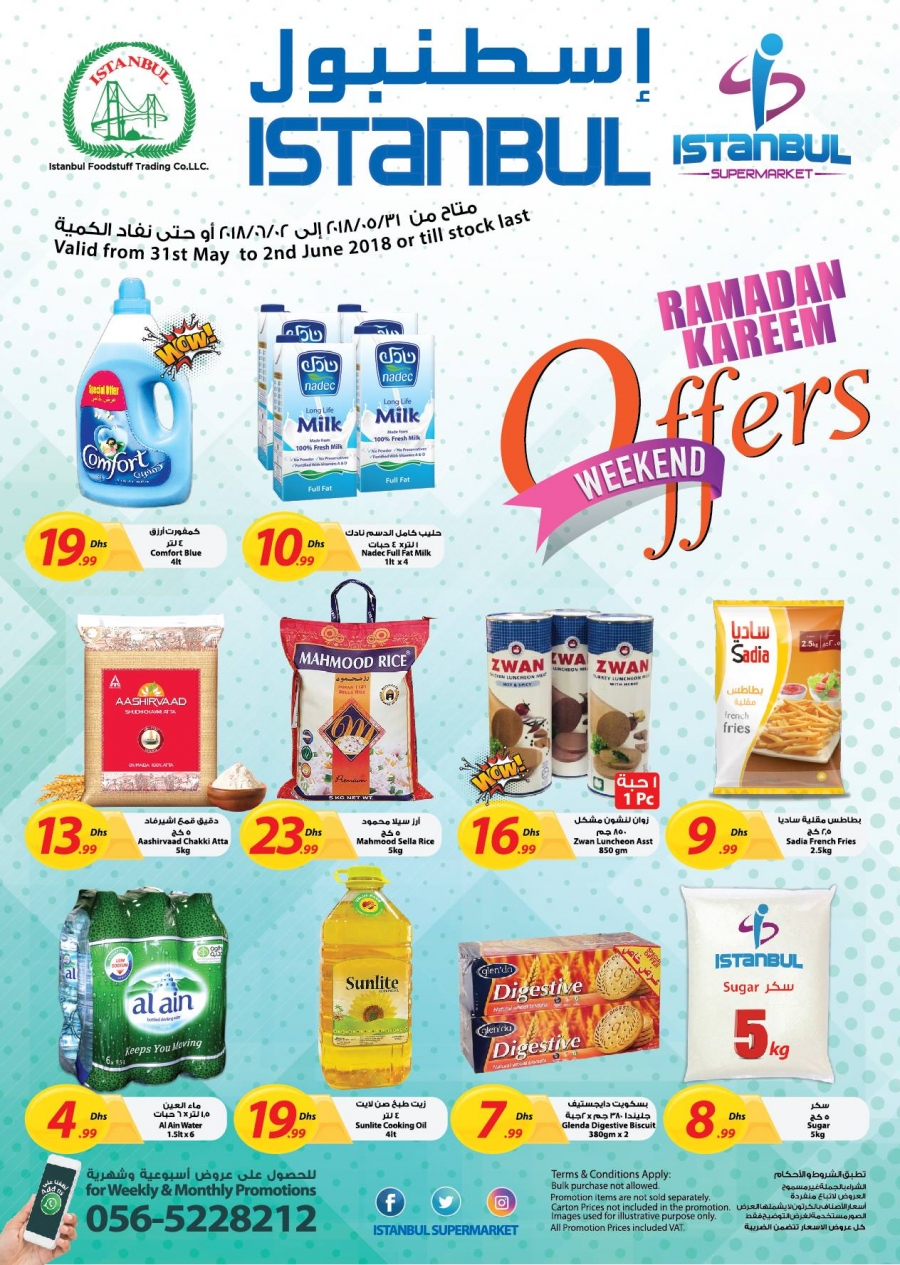 Istanbul Supermarket Ramadan Weekend Offers