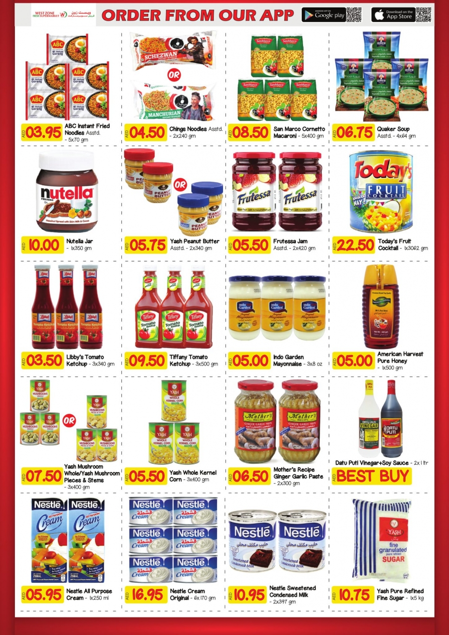West Zone Fresh Supermarket New Year offers