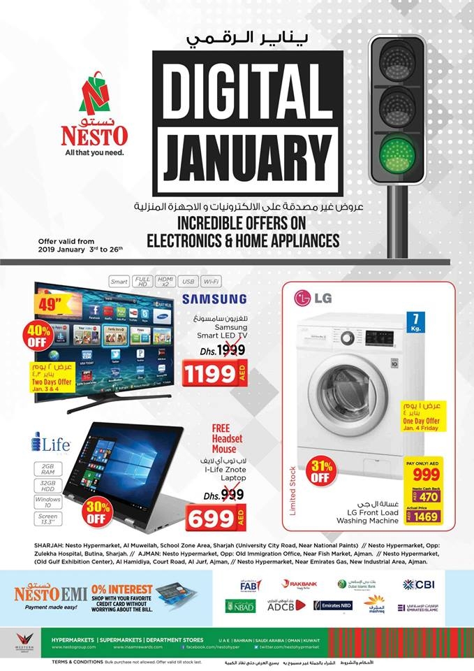 Nesto Hypermarket Digital January Offers