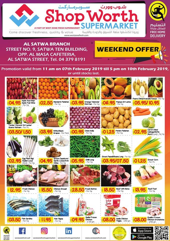 West Zone Fresh Supermarket  Weekend Offers