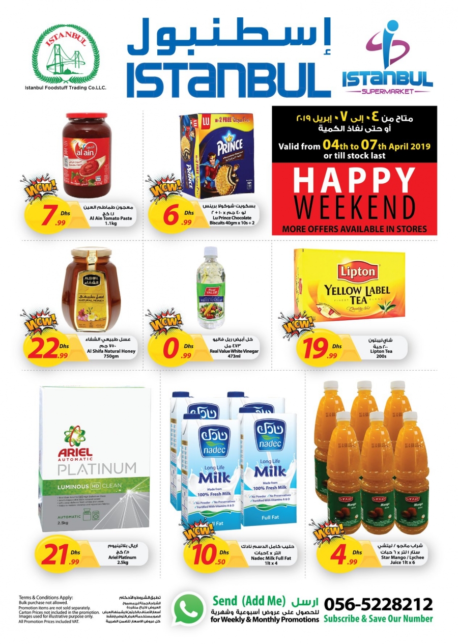 Istanbul Supermarket Happy Weekend Offers