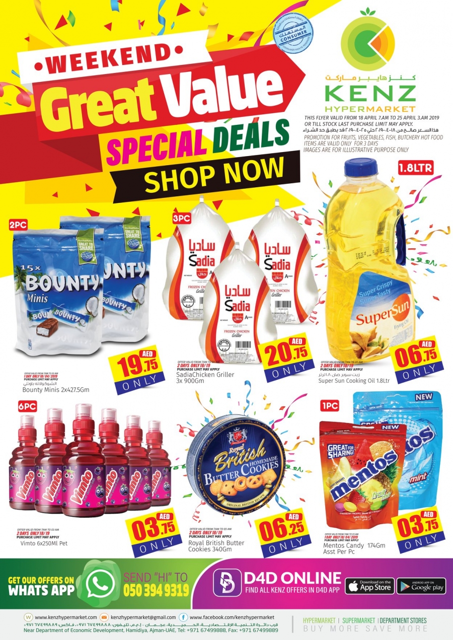 Kenz Hypermarket Weekend Great Value Deals