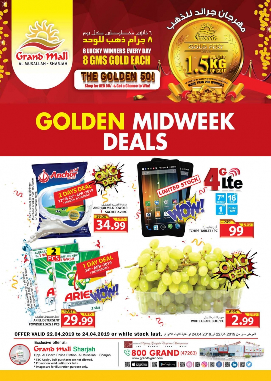 Grand Hypermarket Golden Midweek Deals