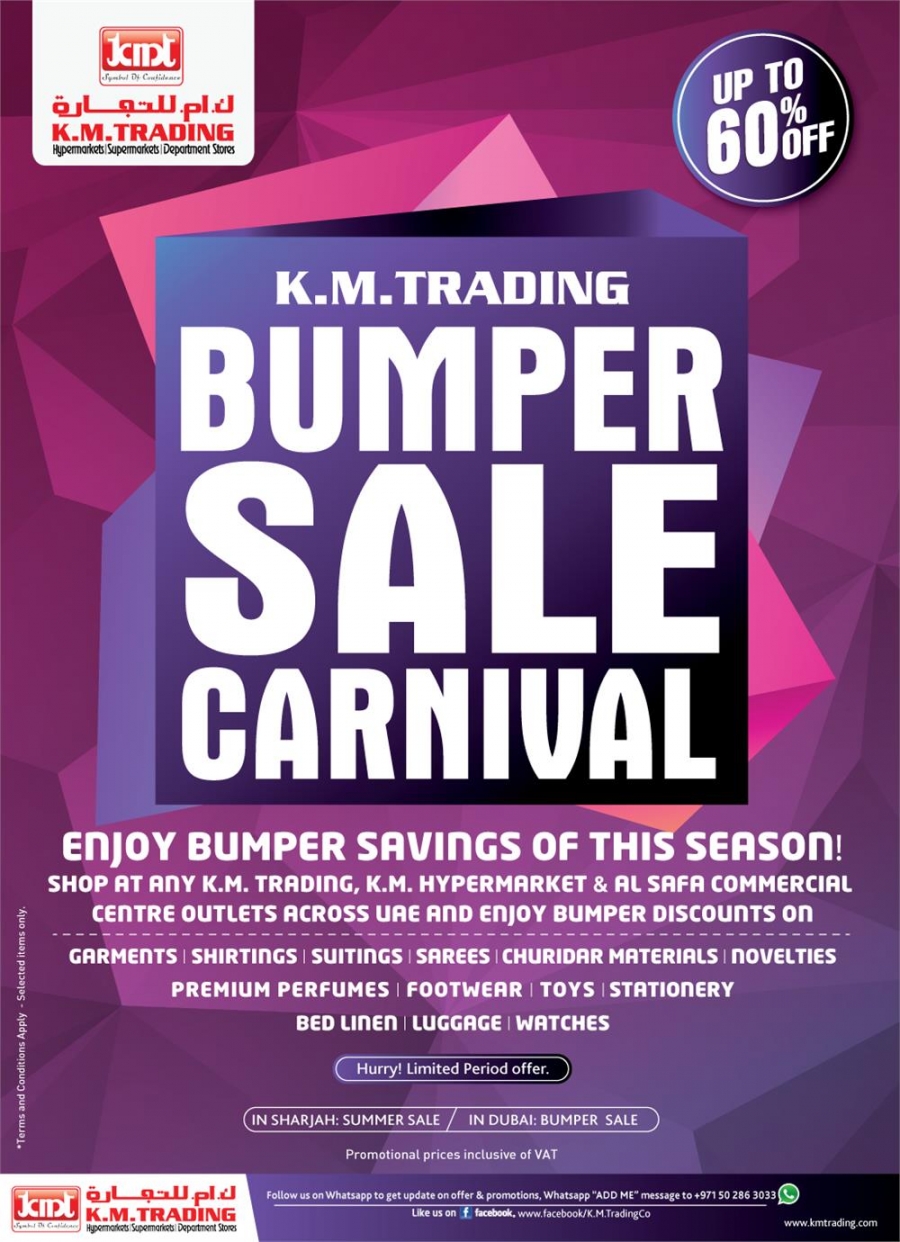 K M Trading Bumper Sale Carnival