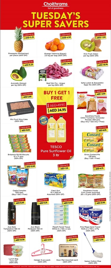 Choithrams Tuesday Super Savers Offers 25 June 2019