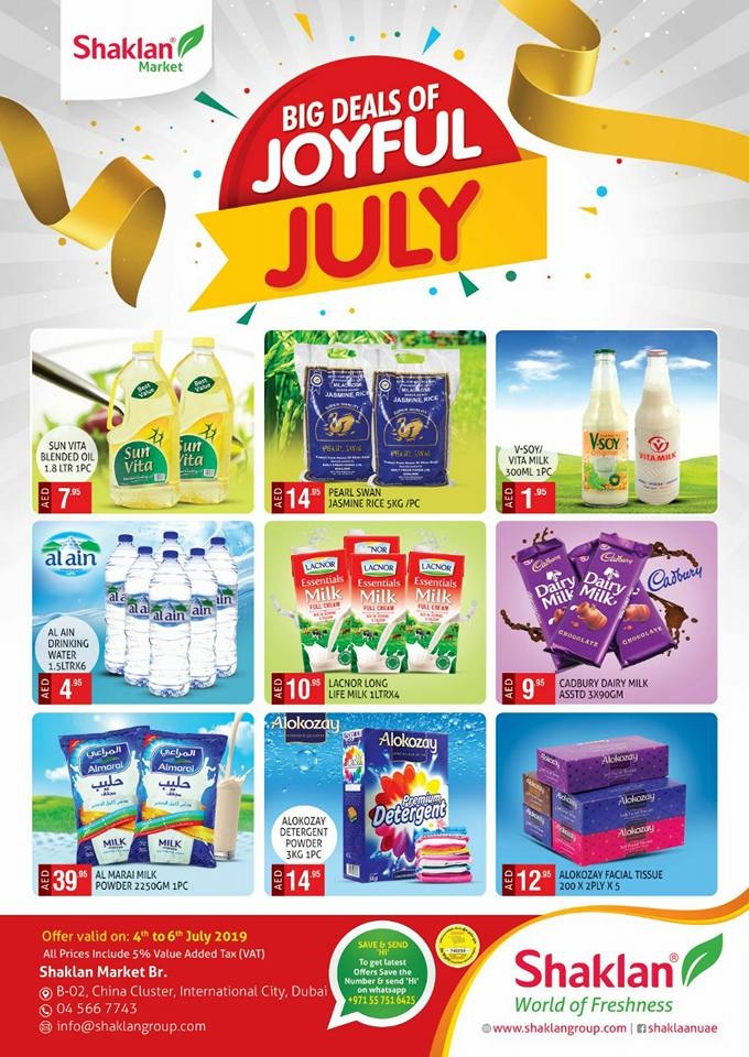 Shaklan Market Joyful July Offers