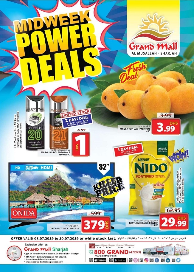 Grand Mall Midweek Power Deals