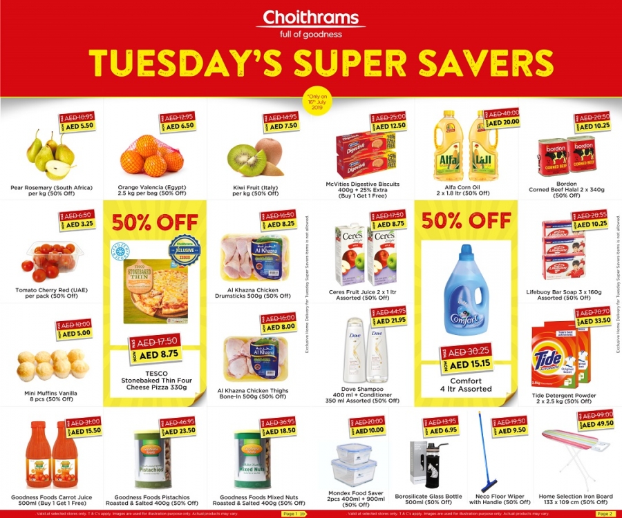 Choithrams Tuesday Super Savers Offers 16 July 2019
