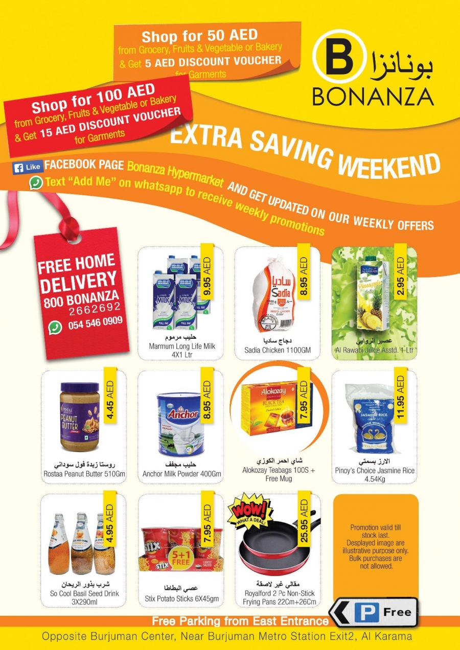 Bonanza Hypermarket Extra Saving Weekend Offers