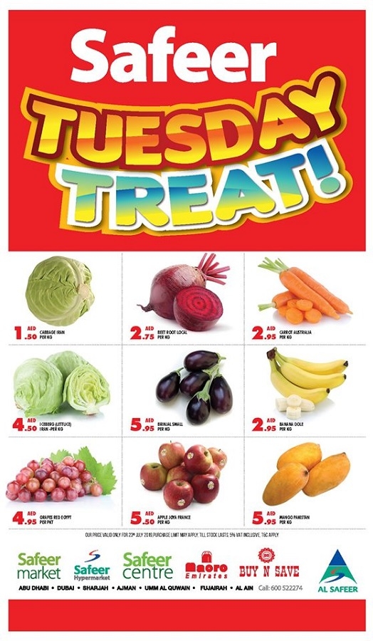 Safeer Tuesday Treat Offers 23 July 2019