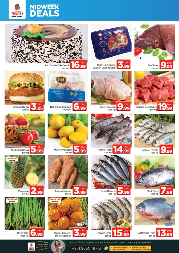 Nesto Hypermarket Midweek 3 Days Deals