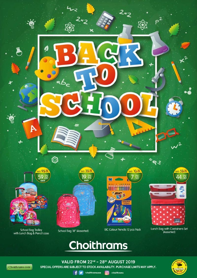 Choithrams Back to School Offers