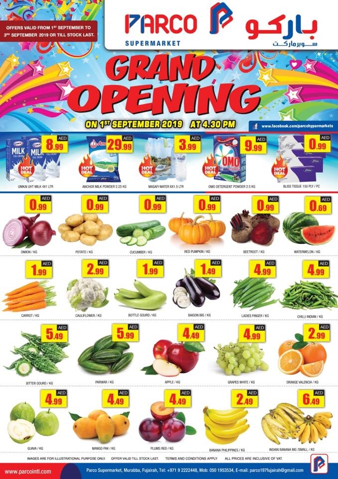 Parco Supermarket Grand Opening Offers