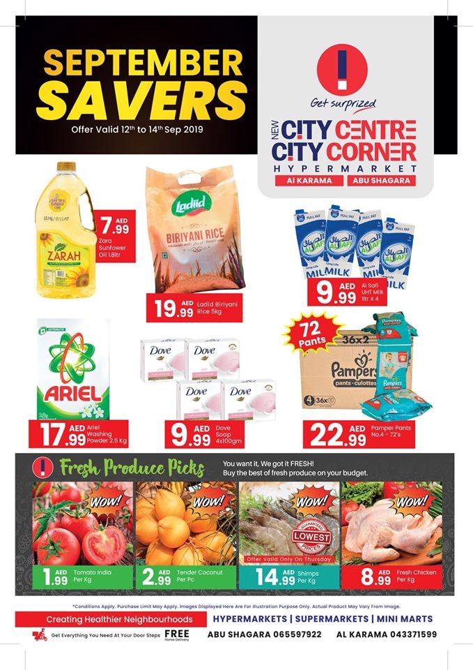 City Centre Hypermarket September Savings Abu Shagara