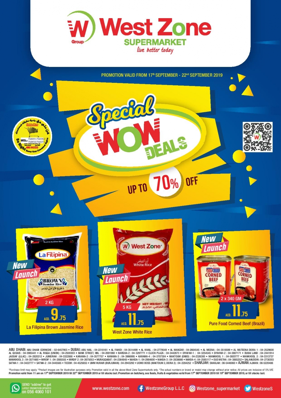 West Zone Supermarket Special Wow Deals