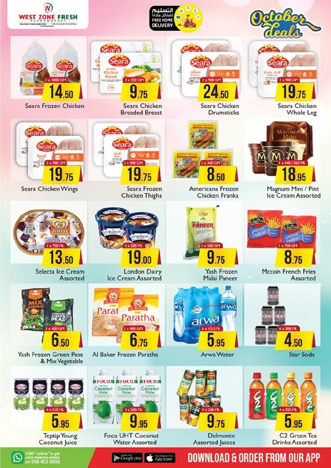 West Zone Fresh Supermarket October Deals