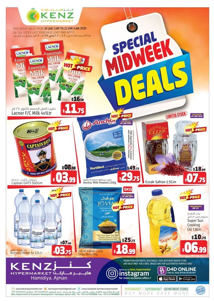 Kenz Hypermarket Special Midweek Offers