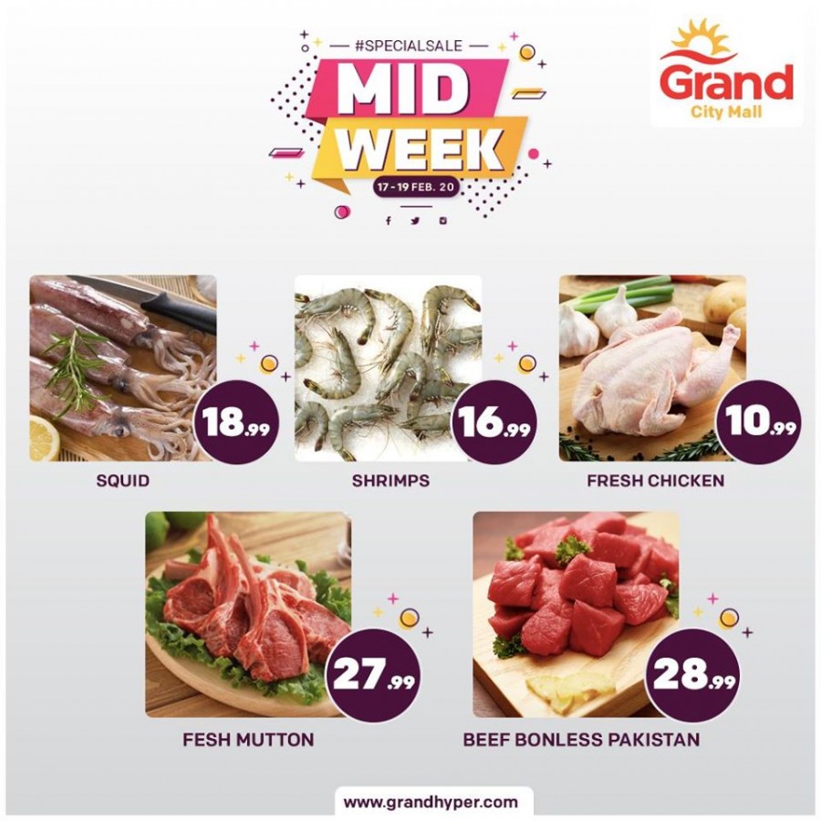 Grand City Mall Mid Week Offers