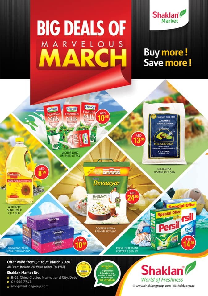 Shaklan Market Big Deals Of March
