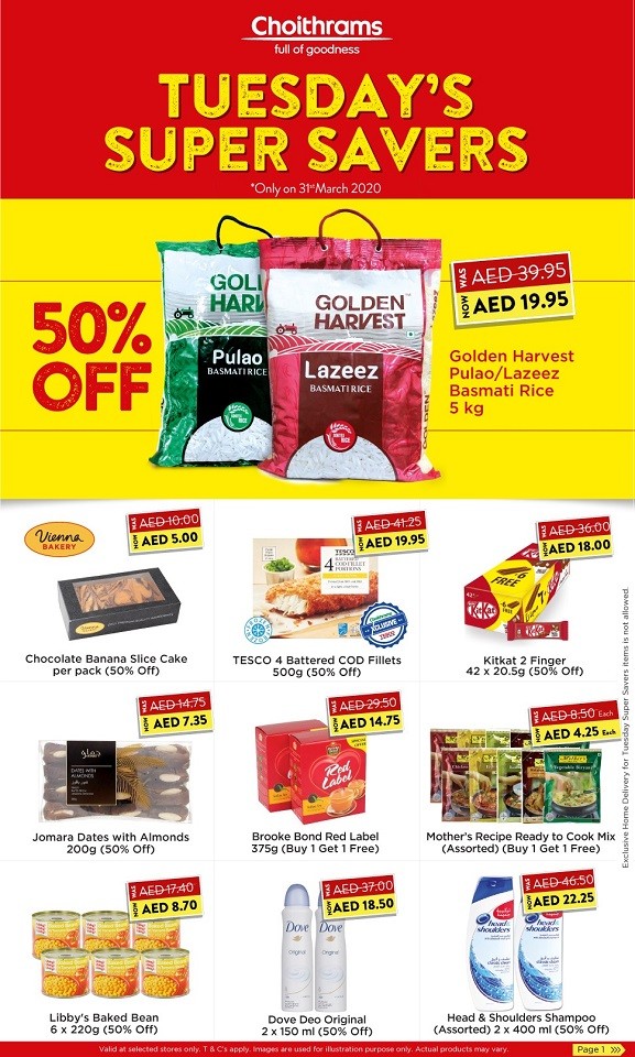 Choithrams Supermarket Tuesday Super Savers Offers