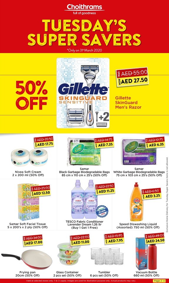 Choithrams Supermarket Tuesday Super Savers Offers