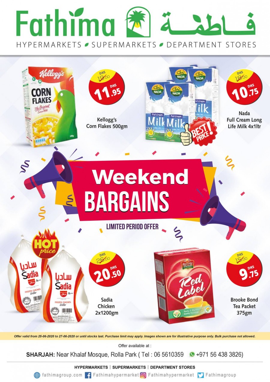 Fathima Sharjah Weekend Bargains Offers