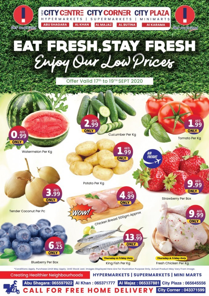 City Centre Eat Fresh Stay Fresh Offers