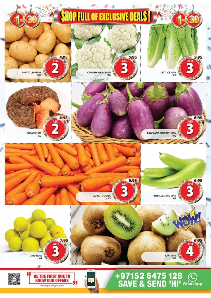 Grand Mall AED 1 to 30 Offers