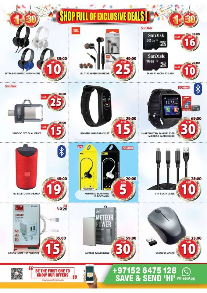 Grand Mall AED 1 to 30 Offers