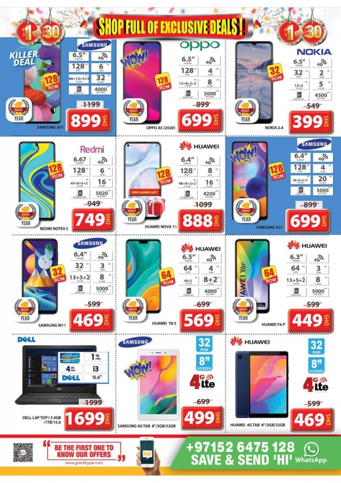 Grand Mall AED 1 to 30 Offers