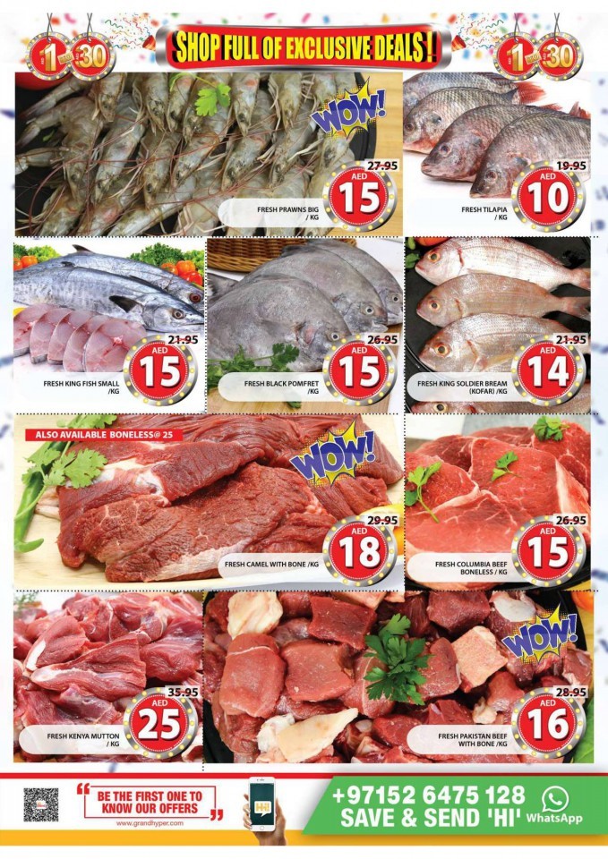 Grand Mall AED 1 to 30 Offers