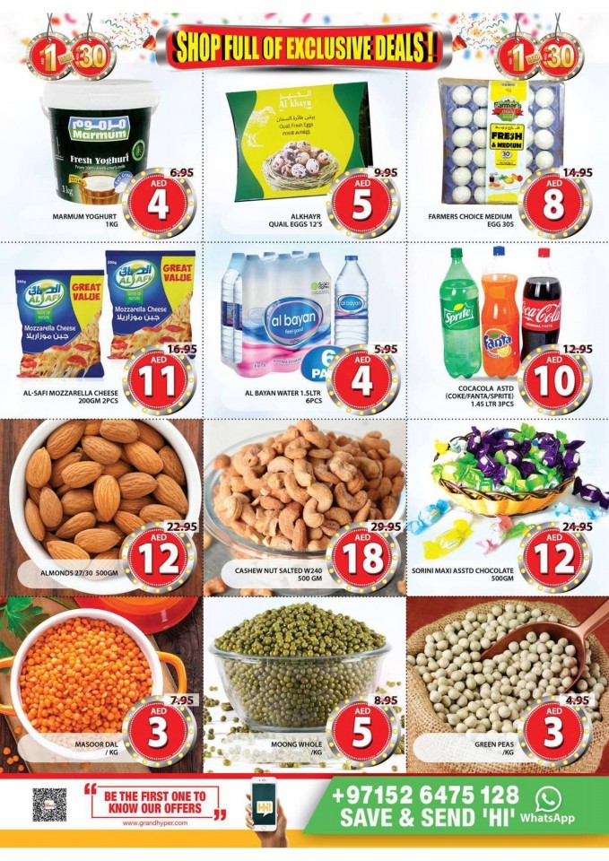 Grand Mall AED 1 to 30 Offers