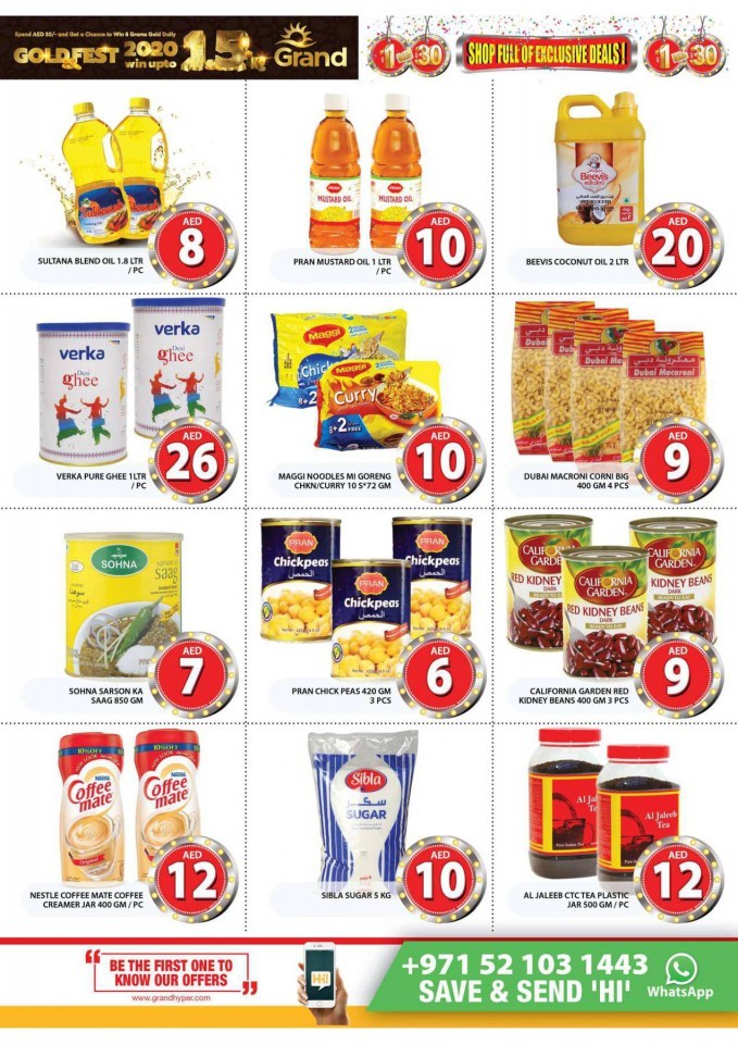 Grand Hyper Market AED 1 to 30 Offers