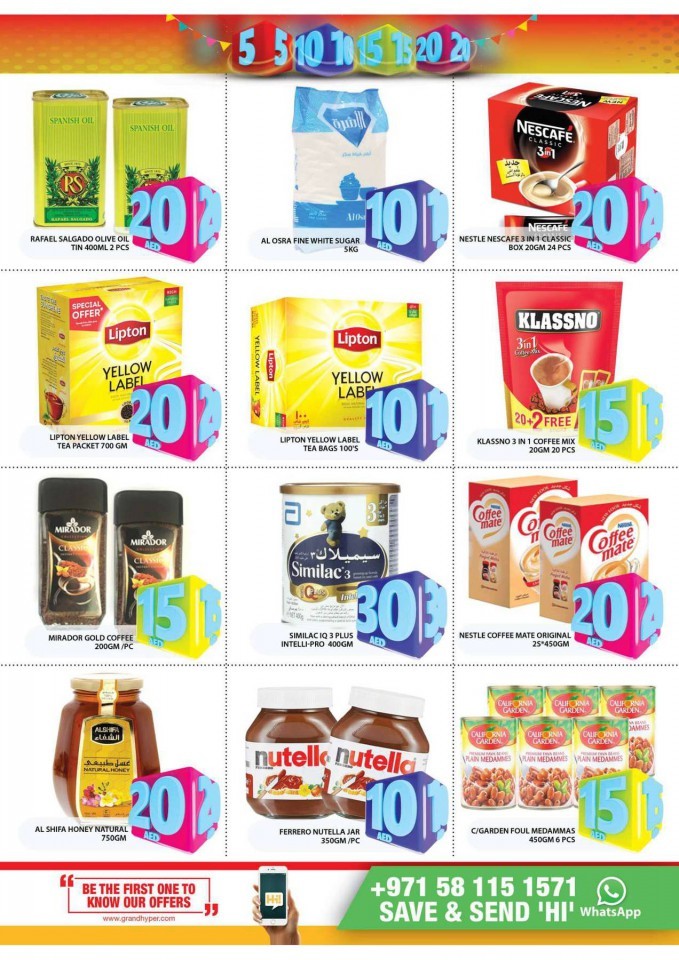 Grand Hyper AED 5 To 20 Offers