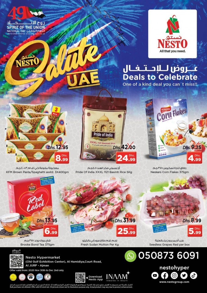 Nesto Al Jurf Salute UAE Offers