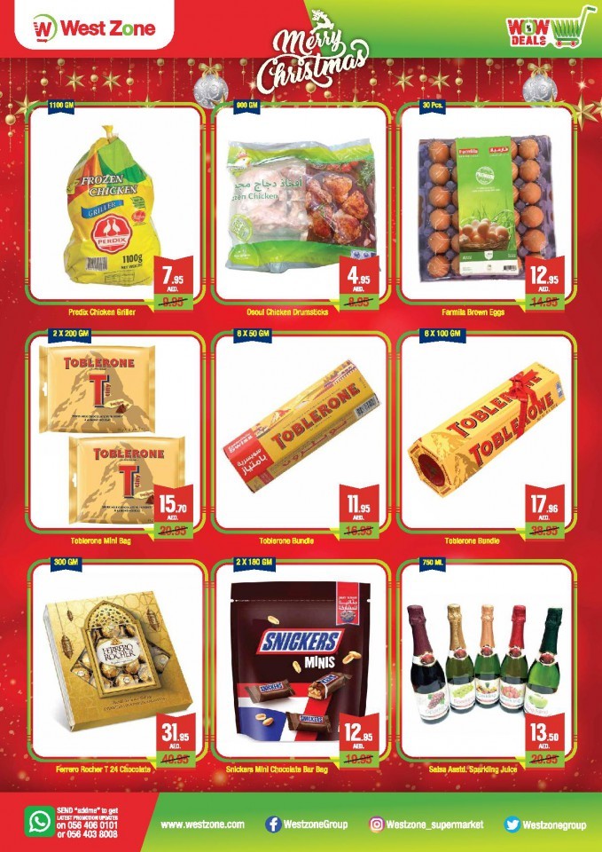West Zone Supermarket Christmas Offers