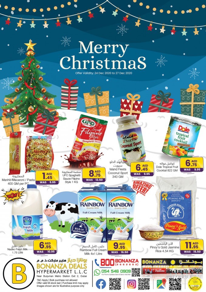 Bonanza Hypermarket Dubai Merry Christmas Offers