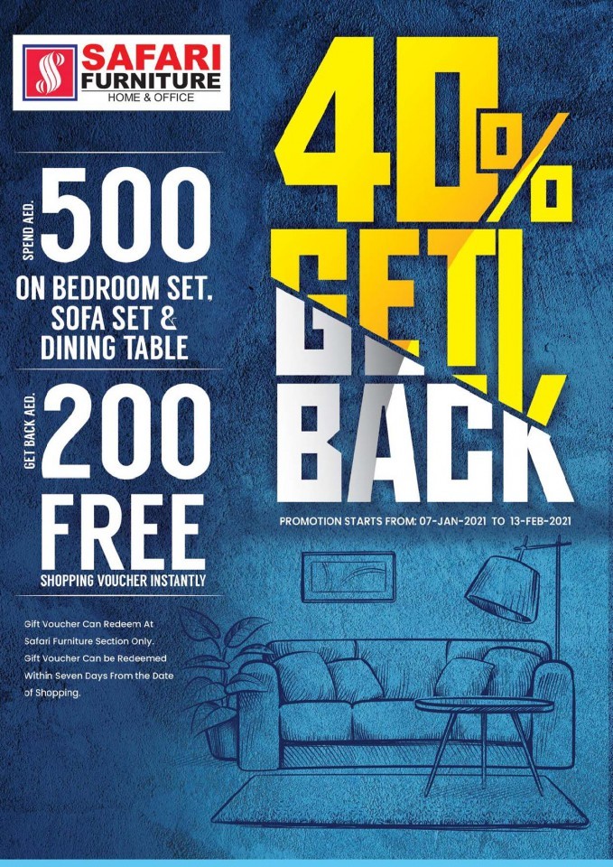 Safari Furniture 40% Get Back