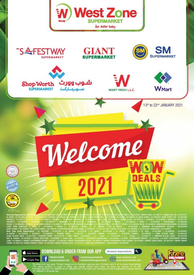 West Zone Supermarket Welcome 2021