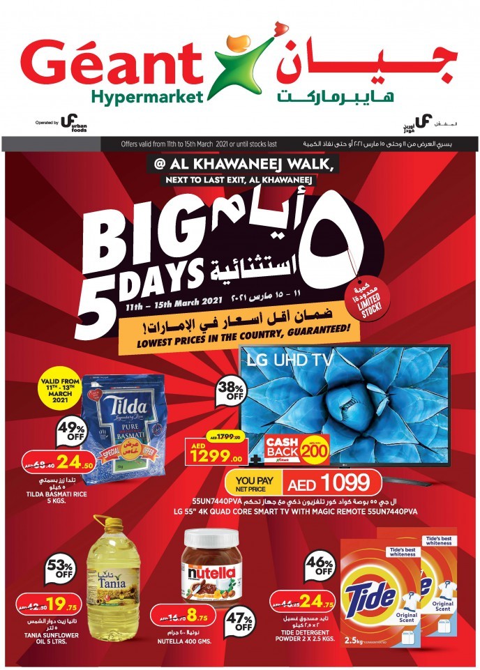 Geant Hypermarket Big 5 Days