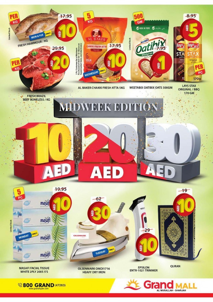 Grand Mall Midweek Offers